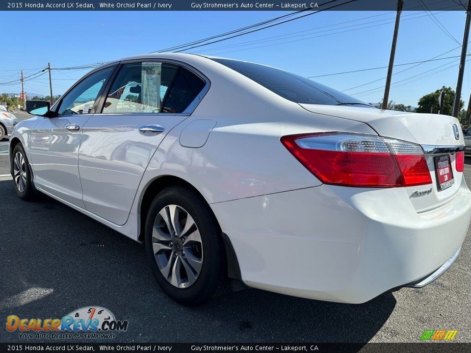 2015 Honda Accord LX Sedan White Orchid Pearl / Ivory Photo #4