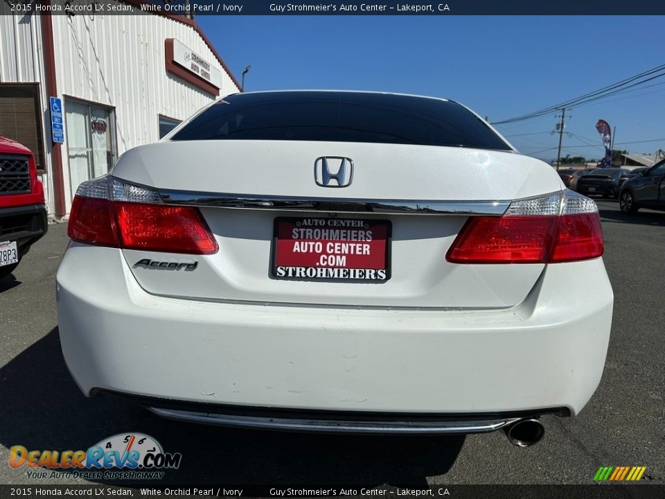 2015 Honda Accord LX Sedan White Orchid Pearl / Ivory Photo #5