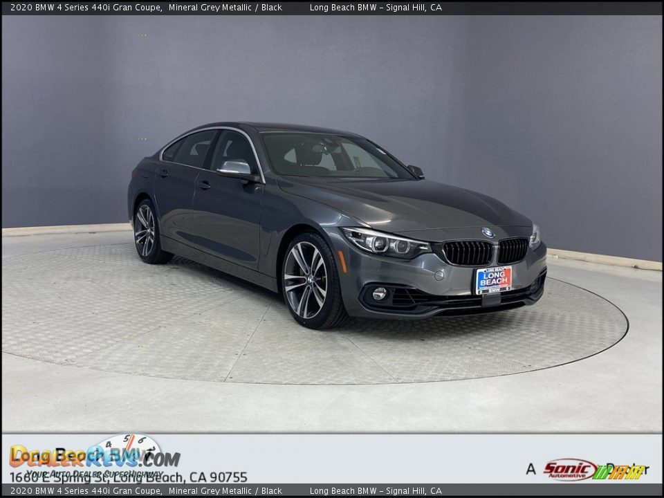 2020 BMW 4 Series 440i Gran Coupe Mineral Grey Metallic / Black Photo #1