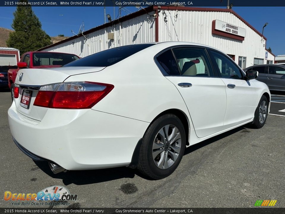 2015 Honda Accord LX Sedan White Orchid Pearl / Ivory Photo #6