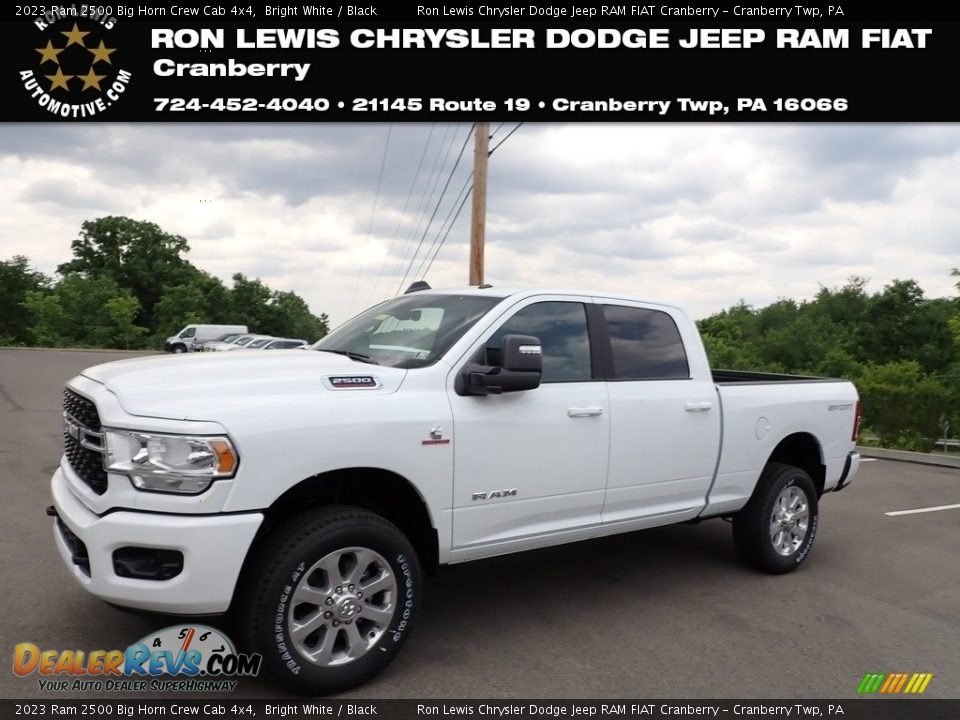 2023 Ram 2500 Big Horn Crew Cab 4x4 Bright White / Black Photo #1