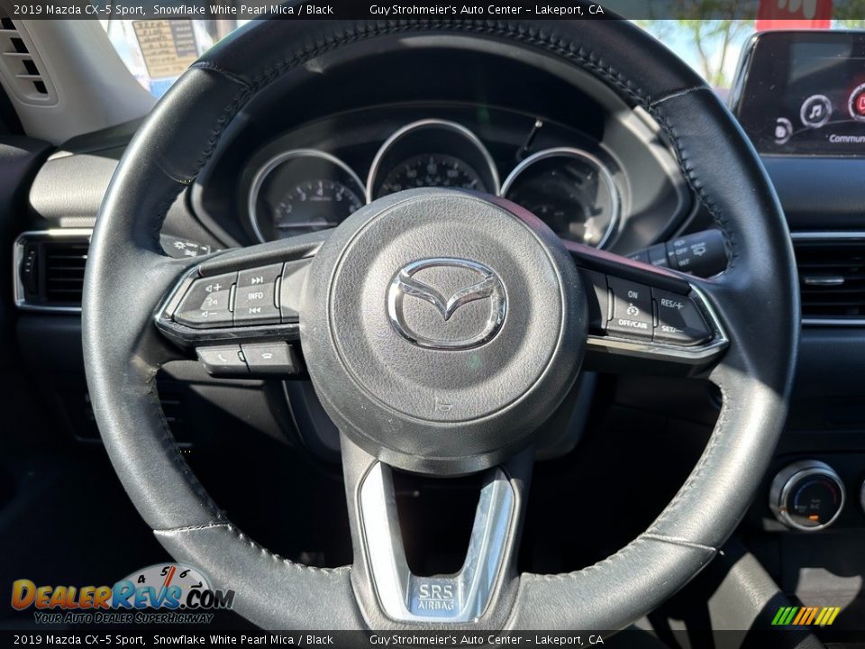 2019 Mazda CX-5 Sport Snowflake White Pearl Mica / Black Photo #9