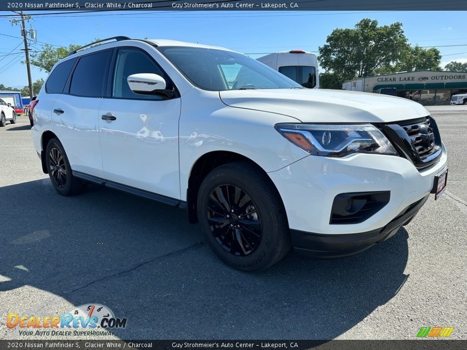 2020 Nissan Pathfinder S Glacier White / Charcoal Photo #1