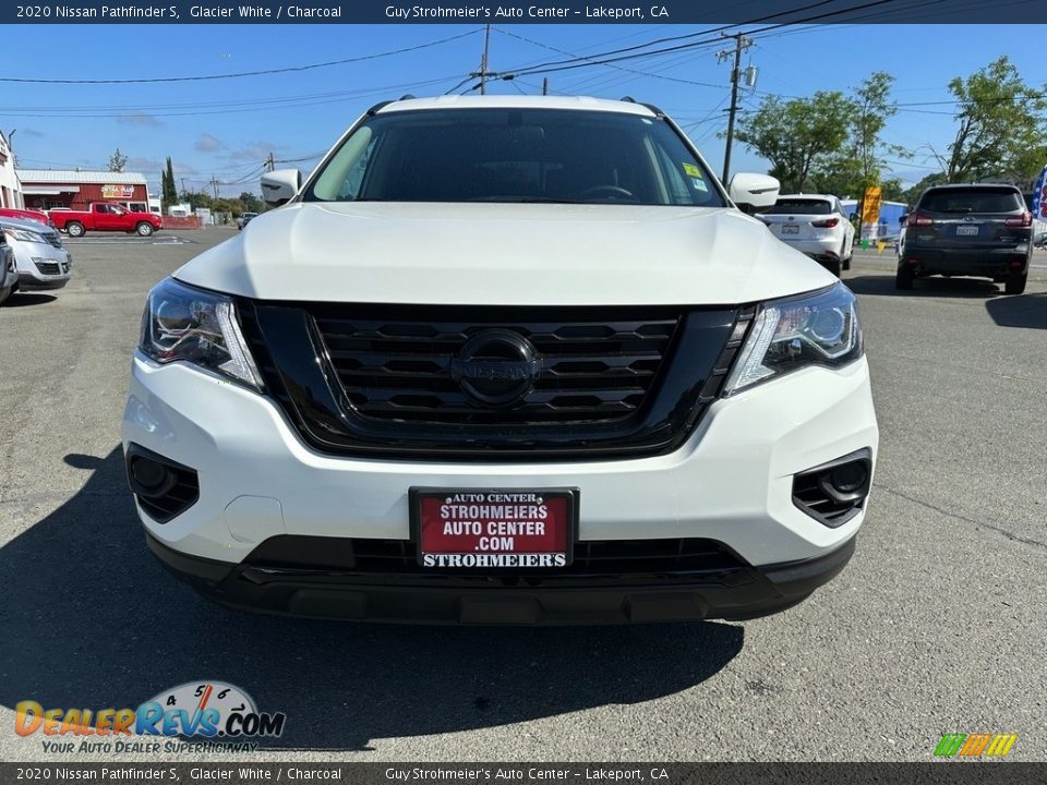 2020 Nissan Pathfinder S Glacier White / Charcoal Photo #2