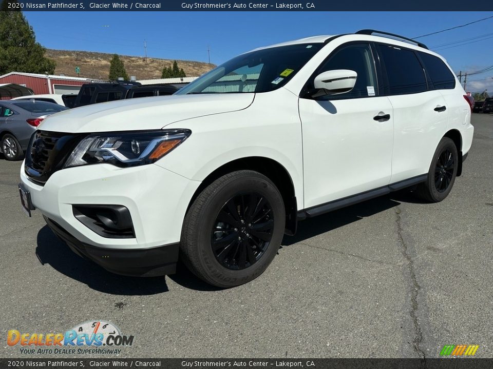 2020 Nissan Pathfinder S Glacier White / Charcoal Photo #3