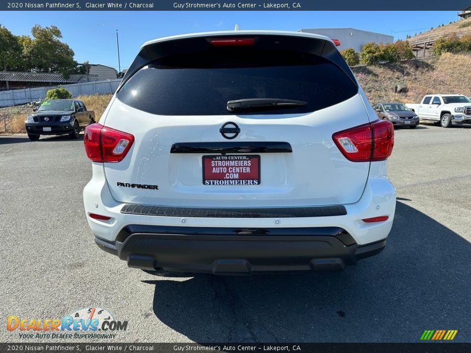 2020 Nissan Pathfinder S Glacier White / Charcoal Photo #5