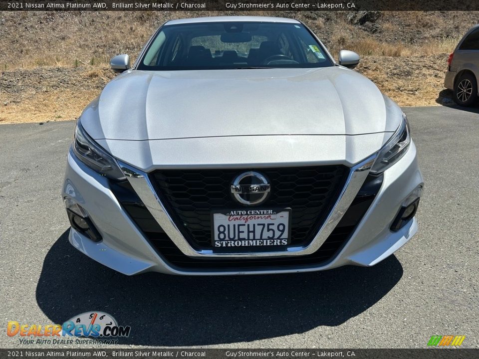 2021 Nissan Altima Platinum AWD Brilliant Silver Metallic / Charcoal Photo #2