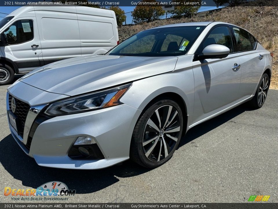 2021 Nissan Altima Platinum AWD Brilliant Silver Metallic / Charcoal Photo #3