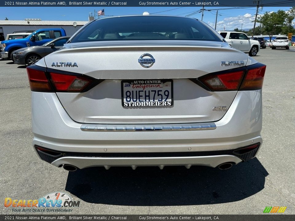 2021 Nissan Altima Platinum AWD Brilliant Silver Metallic / Charcoal Photo #5