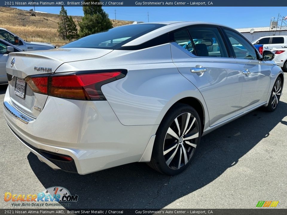 2021 Nissan Altima Platinum AWD Brilliant Silver Metallic / Charcoal Photo #6