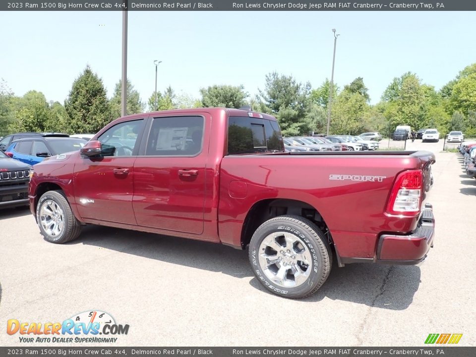 2023 Ram 1500 Big Horn Crew Cab 4x4 Delmonico Red Pearl / Black Photo #2