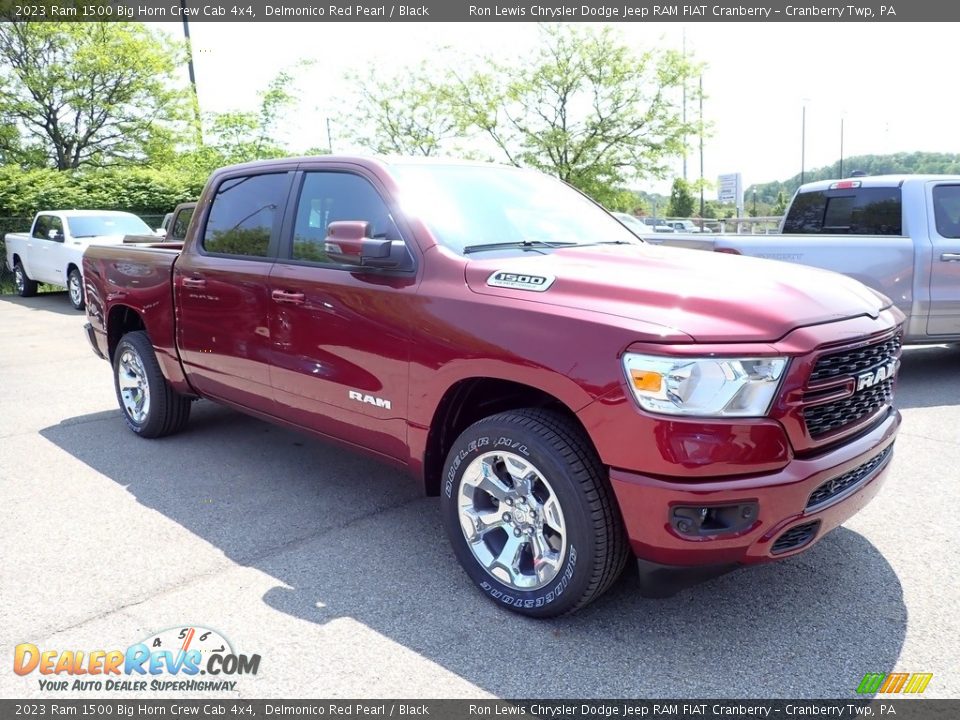 2023 Ram 1500 Big Horn Crew Cab 4x4 Delmonico Red Pearl / Black Photo #7