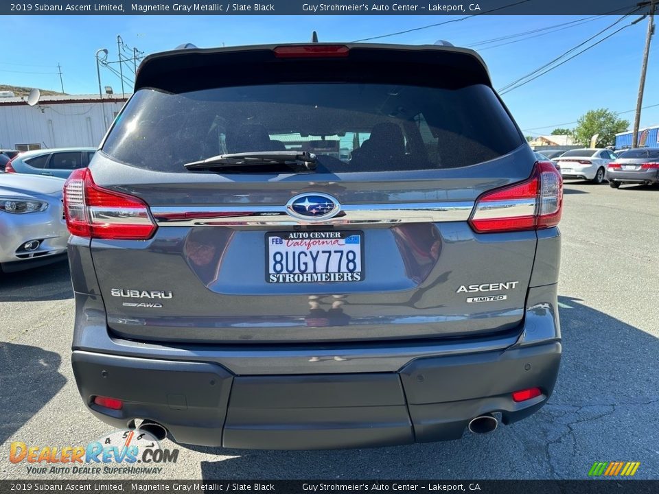 2019 Subaru Ascent Limited Magnetite Gray Metallic / Slate Black Photo #5