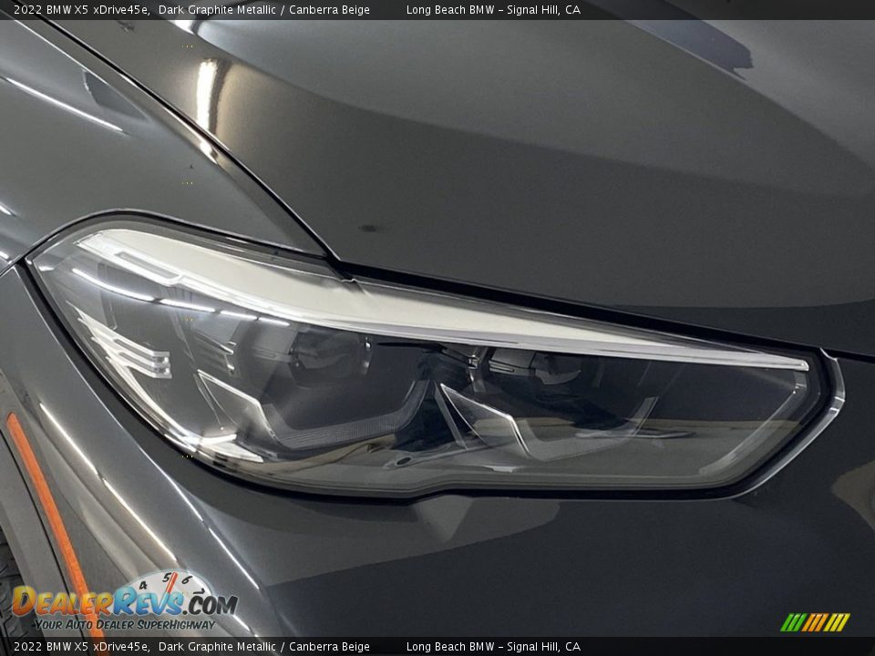 2022 BMW X5 xDrive45e Dark Graphite Metallic / Canberra Beige Photo #6