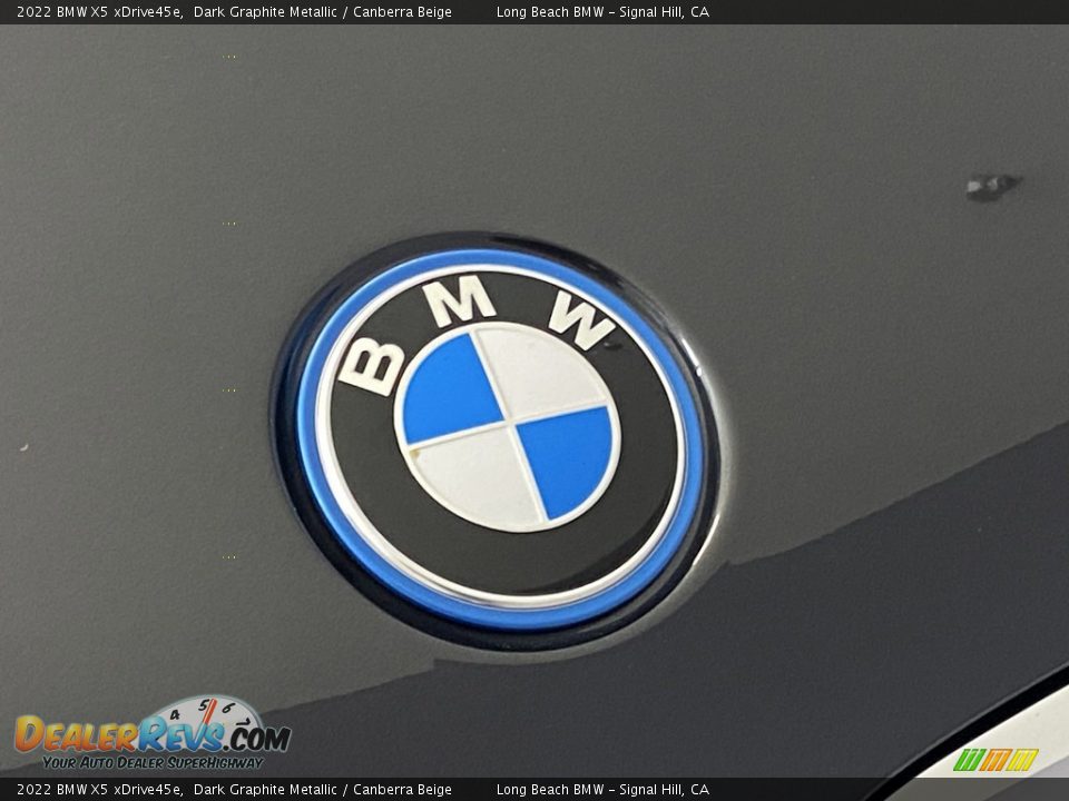 2022 BMW X5 xDrive45e Dark Graphite Metallic / Canberra Beige Photo #7