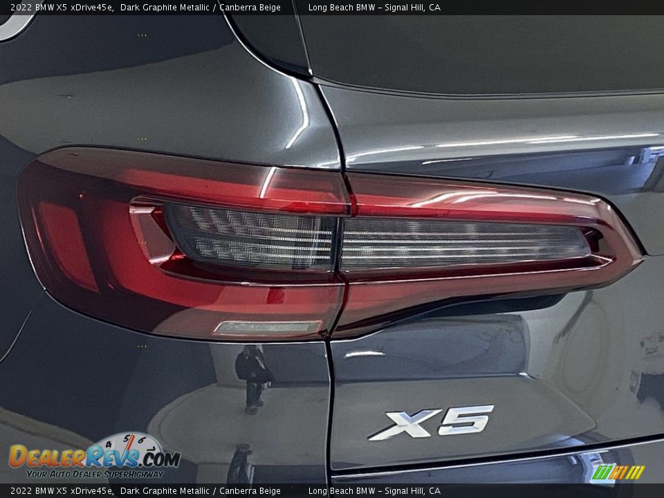 2022 BMW X5 xDrive45e Dark Graphite Metallic / Canberra Beige Photo #8