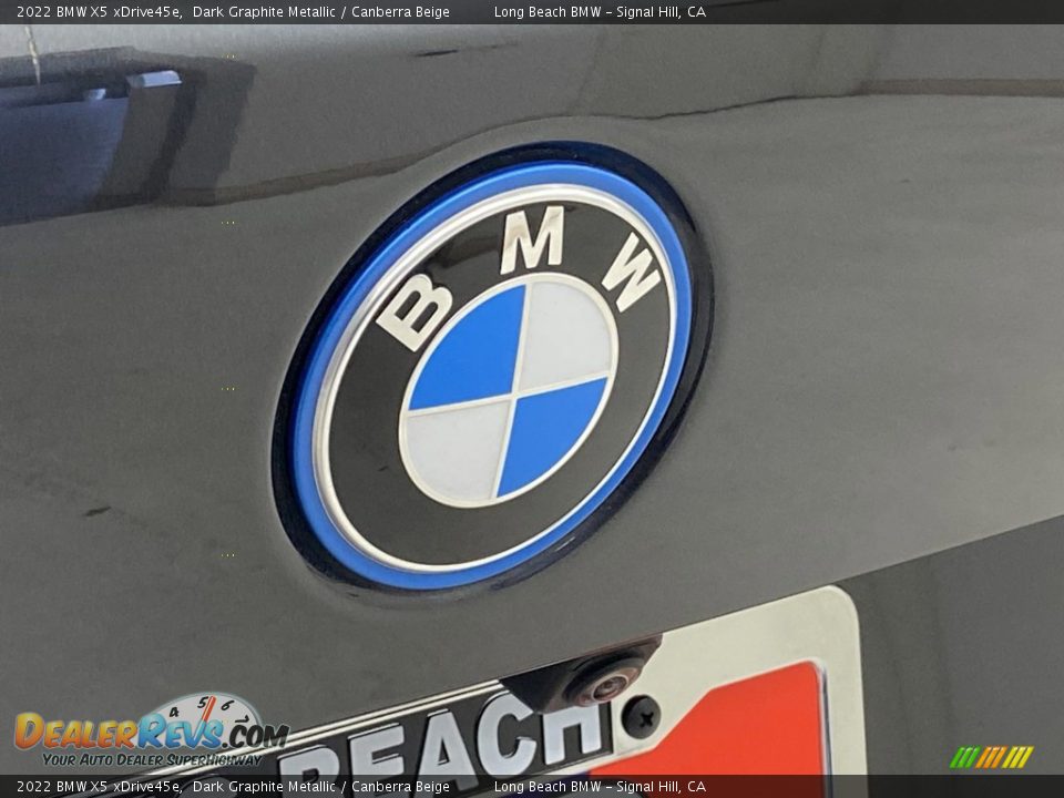 2022 BMW X5 xDrive45e Dark Graphite Metallic / Canberra Beige Photo #9