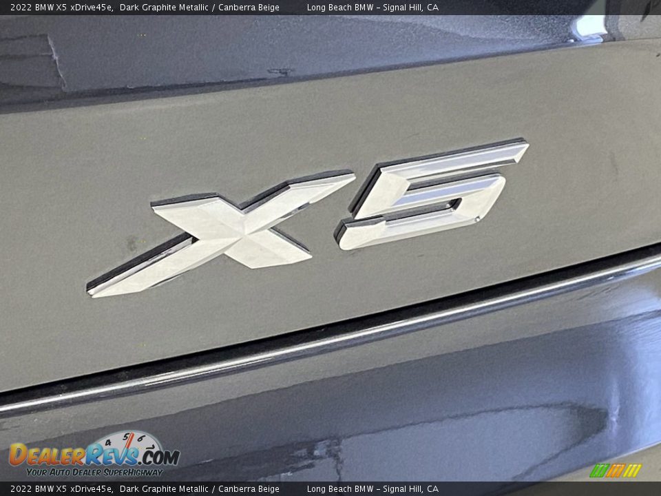 2022 BMW X5 xDrive45e Dark Graphite Metallic / Canberra Beige Photo #10