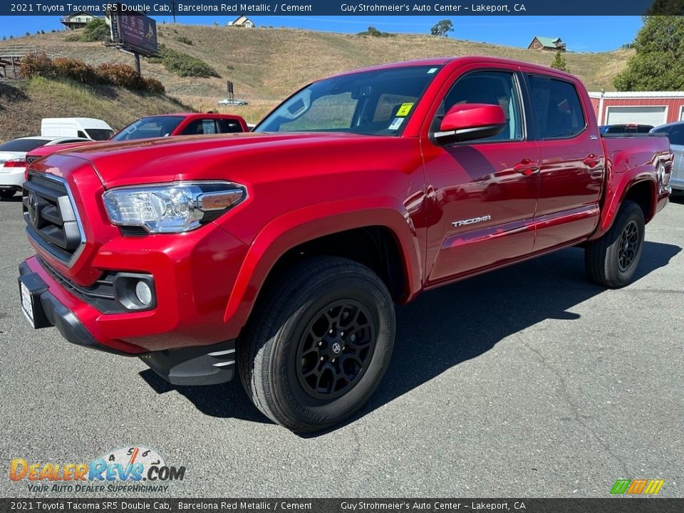 Barcelona Red Metallic 2021 Toyota Tacoma SR5 Double Cab Photo #3