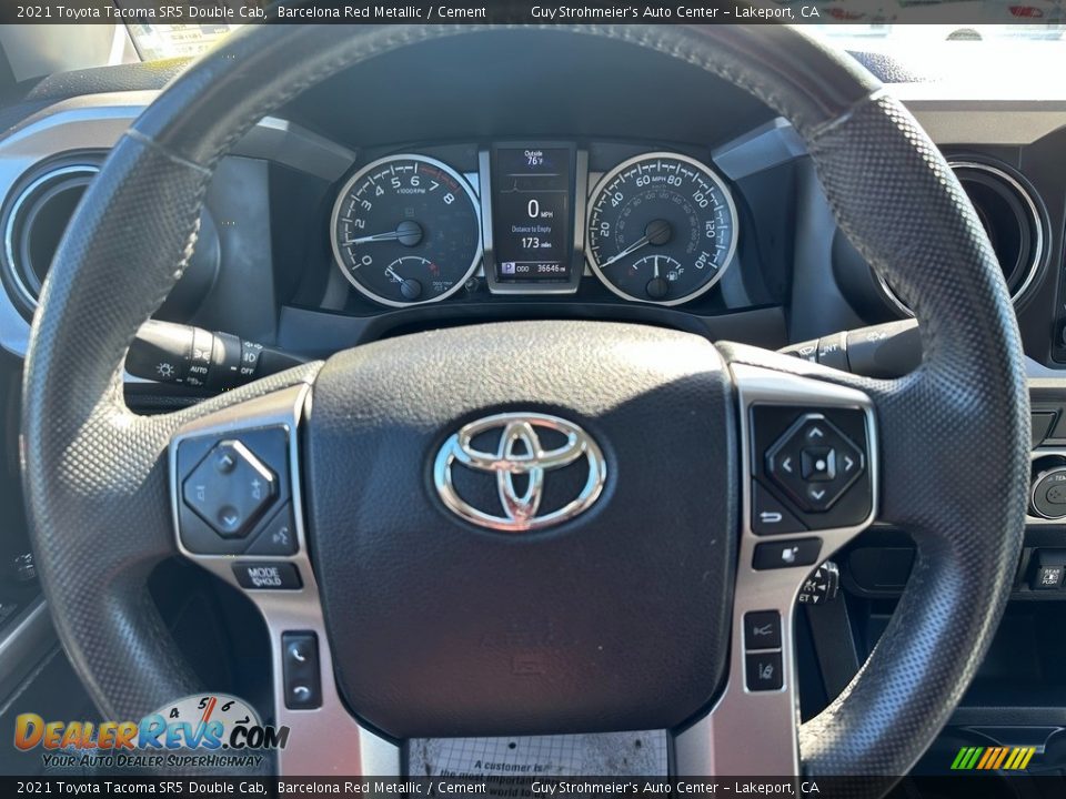 2021 Toyota Tacoma SR5 Double Cab Steering Wheel Photo #8