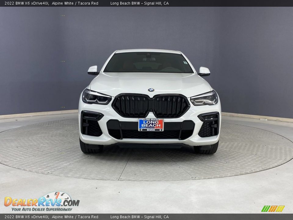 2022 BMW X6 xDrive40i Alpine White / Tacora Red Photo #2