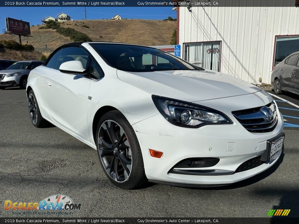 2019 Buick Cascada Premium Summit White / Light Neutral/Black Photo #1