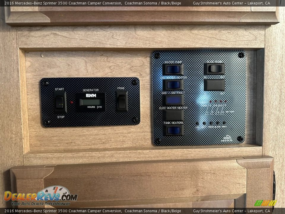 Controls of 2016 Mercedes-Benz Sprinter 3500 Coachman Camper Conversion Photo #10