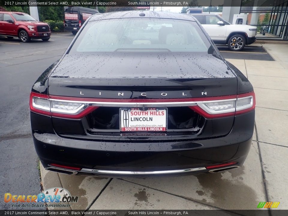 2017 Lincoln Continental Select AWD Black Velvet / Cappuccino Photo #4