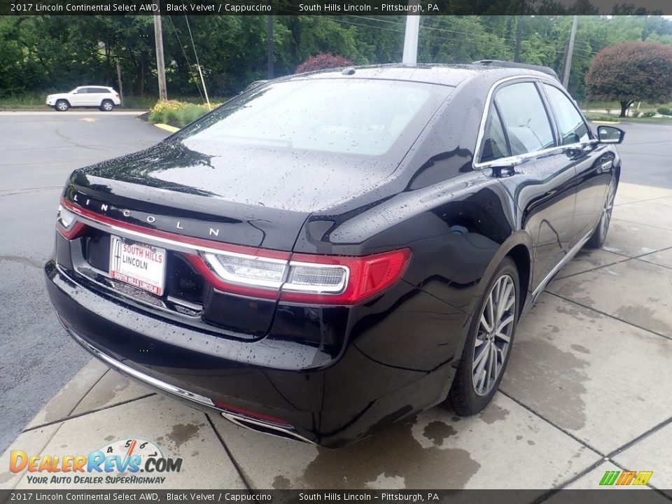 2017 Lincoln Continental Select AWD Black Velvet / Cappuccino Photo #6