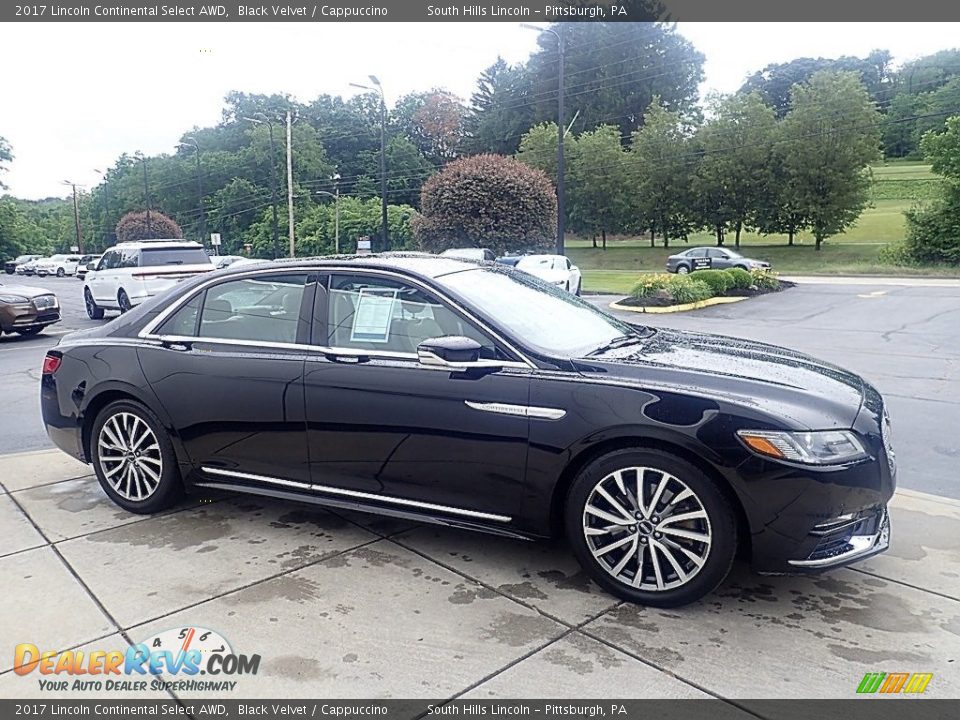 2017 Lincoln Continental Select AWD Black Velvet / Cappuccino Photo #7