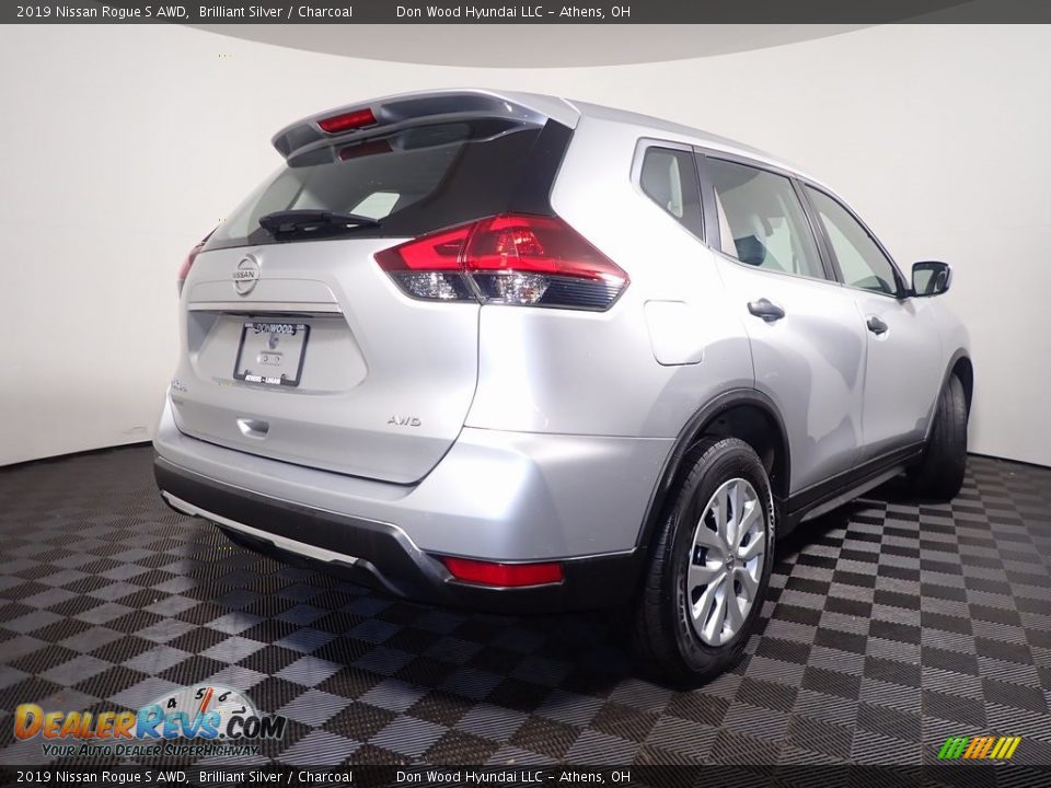 2019 Nissan Rogue S AWD Brilliant Silver / Charcoal Photo #14