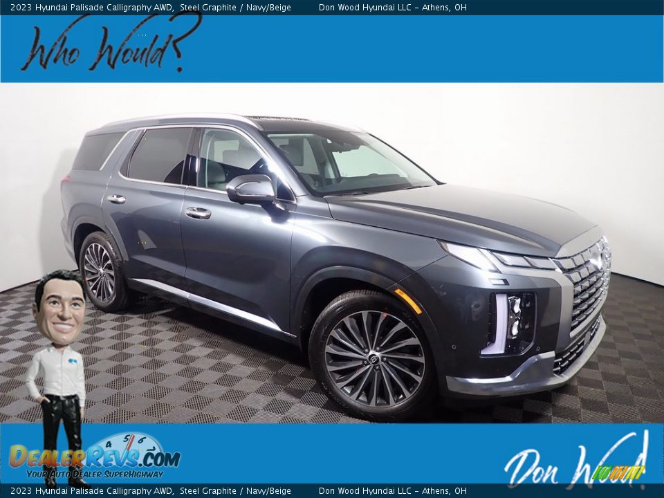2023 Hyundai Palisade Calligraphy AWD Steel Graphite / Navy/Beige Photo #1