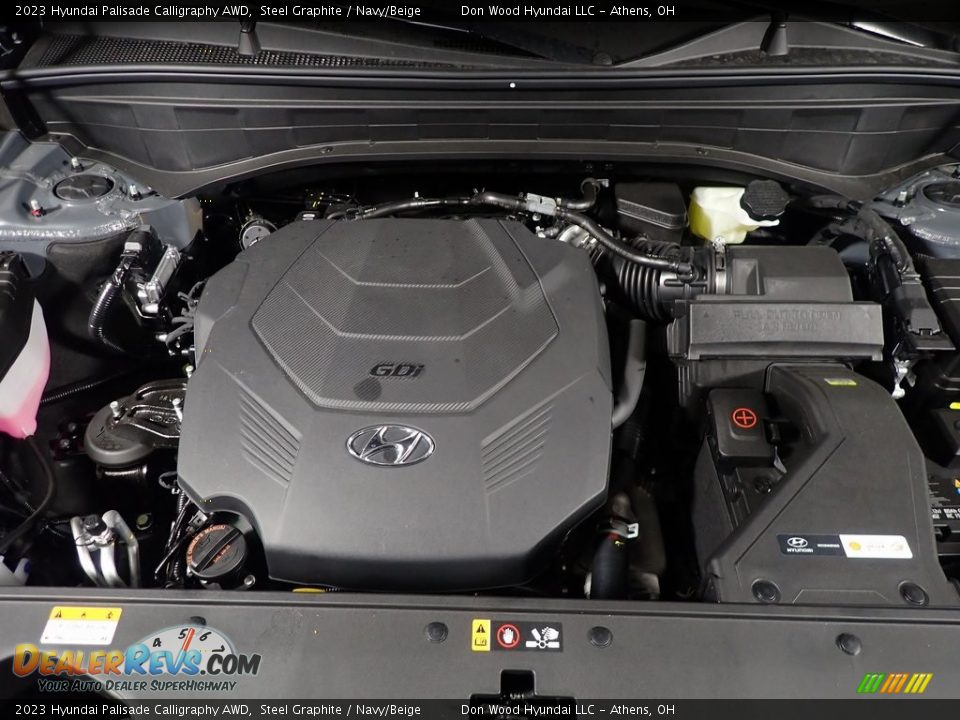 2023 Hyundai Palisade Calligraphy AWD Steel Graphite / Navy/Beige Photo #8