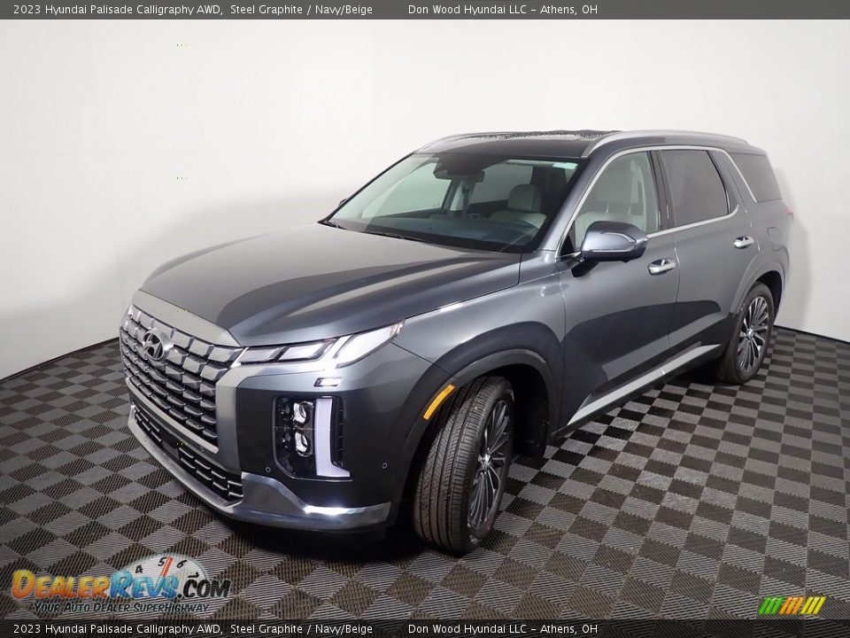 2023 Hyundai Palisade Calligraphy AWD Steel Graphite / Navy/Beige Photo #10
