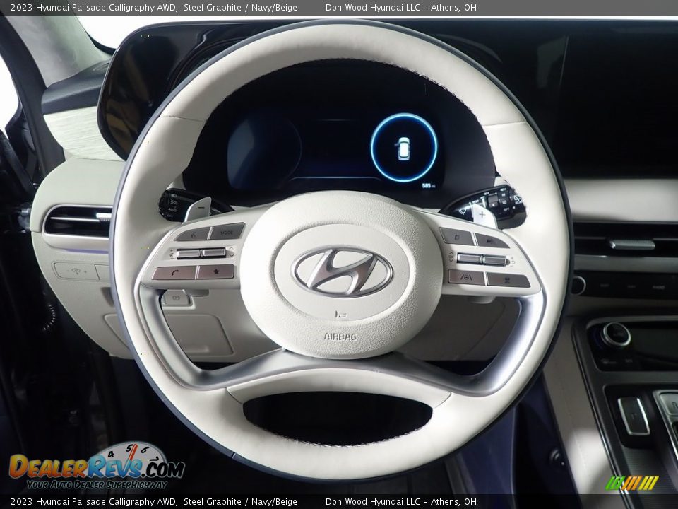 2023 Hyundai Palisade Calligraphy AWD Steel Graphite / Navy/Beige Photo #25