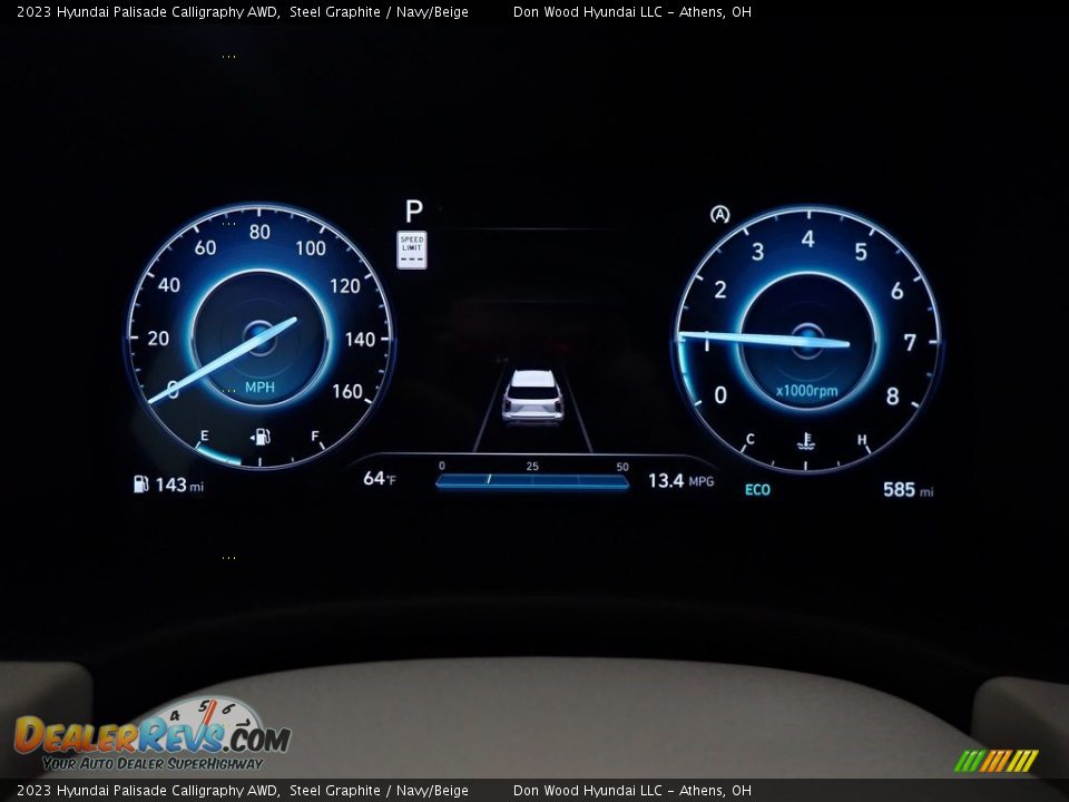 2023 Hyundai Palisade Calligraphy AWD Steel Graphite / Navy/Beige Photo #26