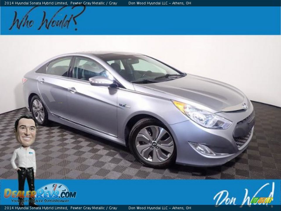 2014 Hyundai Sonata Hybrid Limited Pewter Gray Metallic / Gray Photo #1