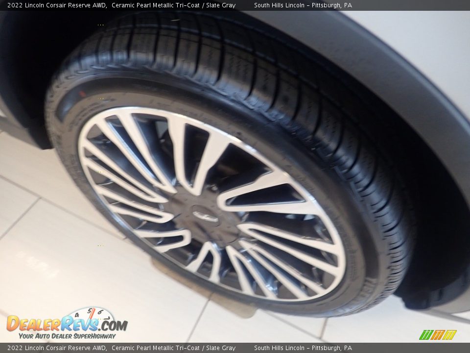 2022 Lincoln Corsair Reserve AWD Ceramic Pearl Metallic Tri-Coat / Slate Gray Photo #8