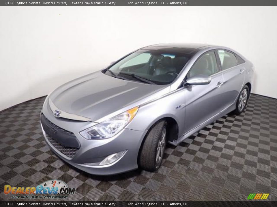 2014 Hyundai Sonata Hybrid Limited Pewter Gray Metallic / Gray Photo #10