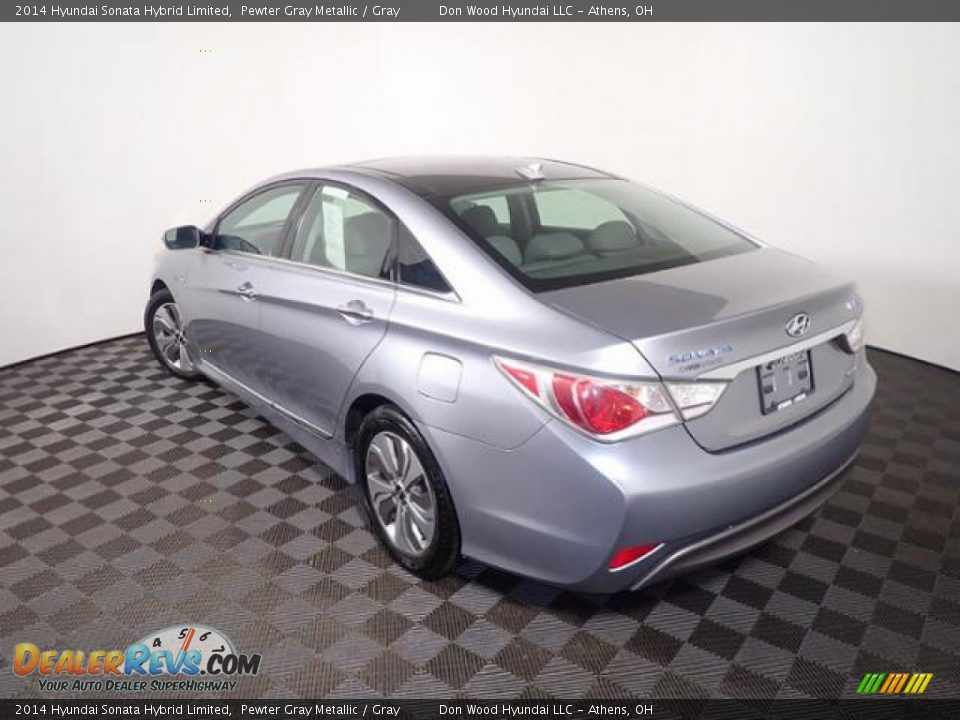 2014 Hyundai Sonata Hybrid Limited Pewter Gray Metallic / Gray Photo #12