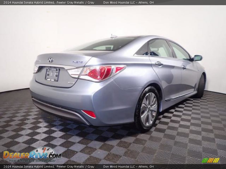 2014 Hyundai Sonata Hybrid Limited Pewter Gray Metallic / Gray Photo #16