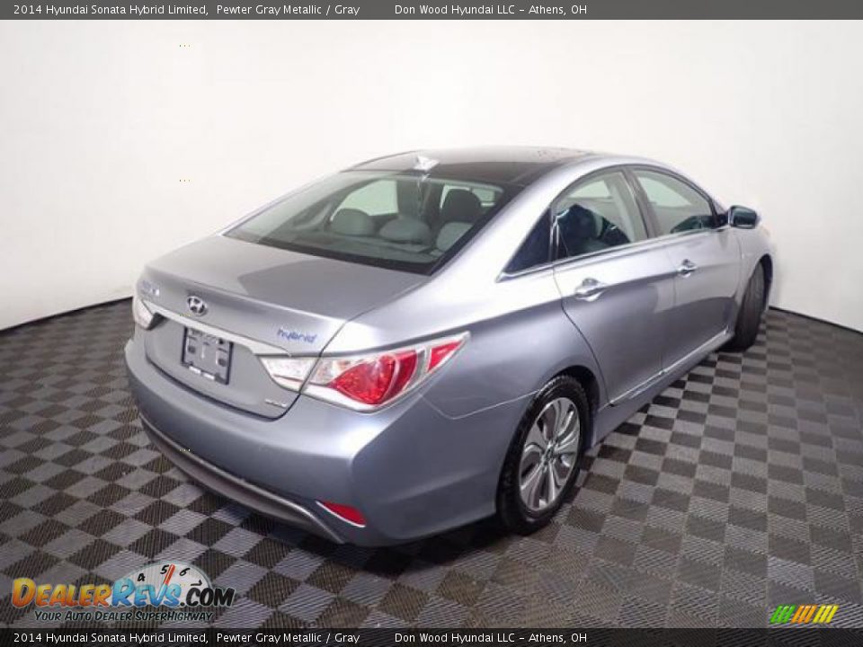 2014 Hyundai Sonata Hybrid Limited Pewter Gray Metallic / Gray Photo #17