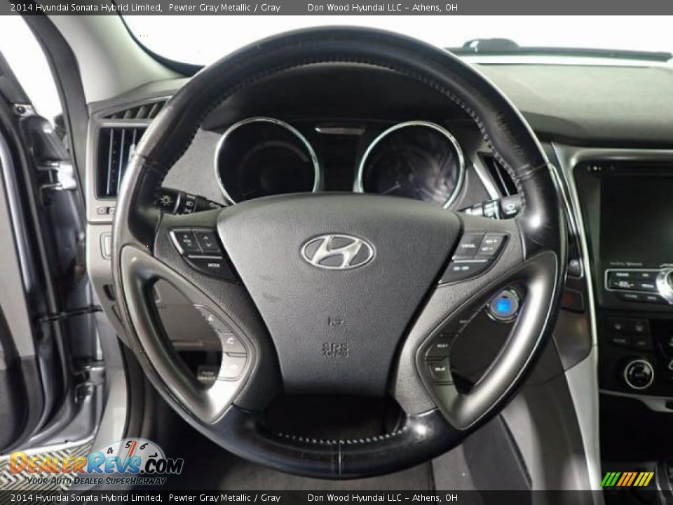 2014 Hyundai Sonata Hybrid Limited Pewter Gray Metallic / Gray Photo #24