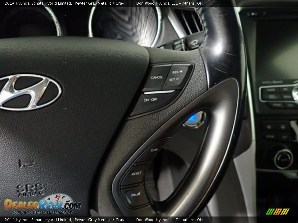 2014 Hyundai Sonata Hybrid Limited Pewter Gray Metallic / Gray Photo #27