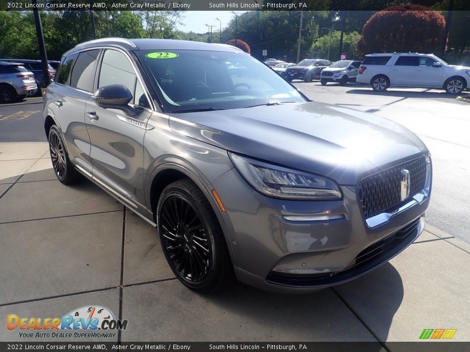 2022 Lincoln Corsair Reserve AWD Asher Gray Metallic / Ebony Photo #7