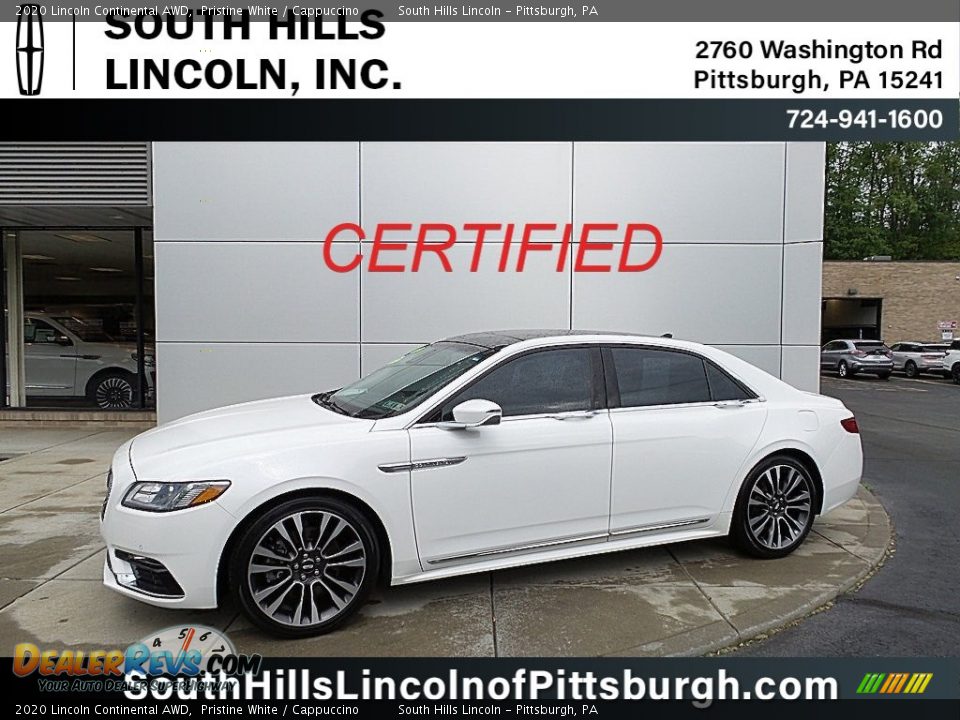 2020 Lincoln Continental AWD Pristine White / Cappuccino Photo #1