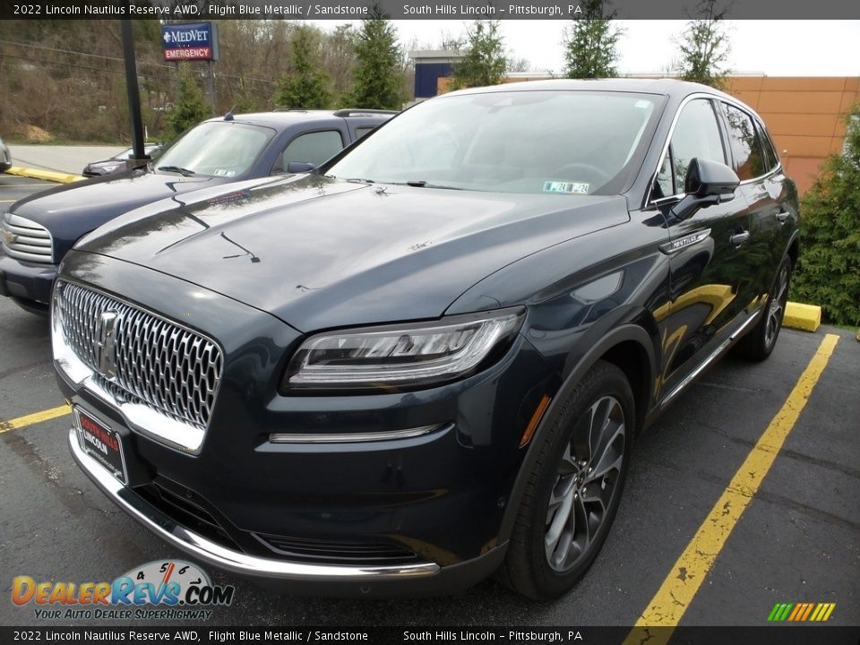 2022 Lincoln Nautilus Reserve AWD Flight Blue Metallic / Sandstone Photo #1