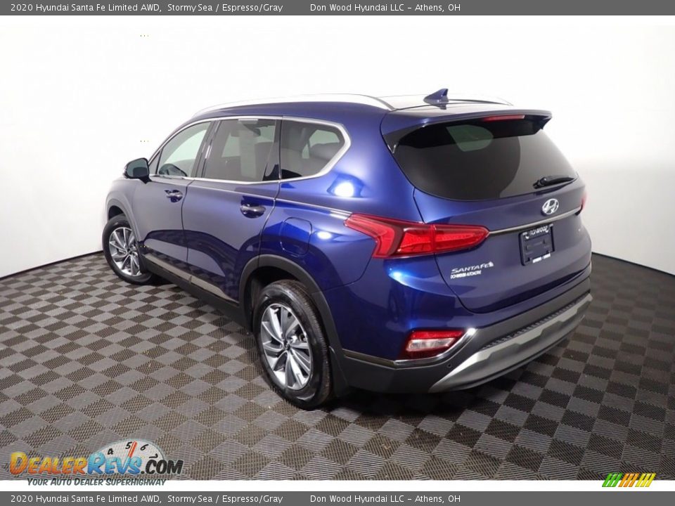 2020 Hyundai Santa Fe Limited AWD Stormy Sea / Espresso/Gray Photo #14