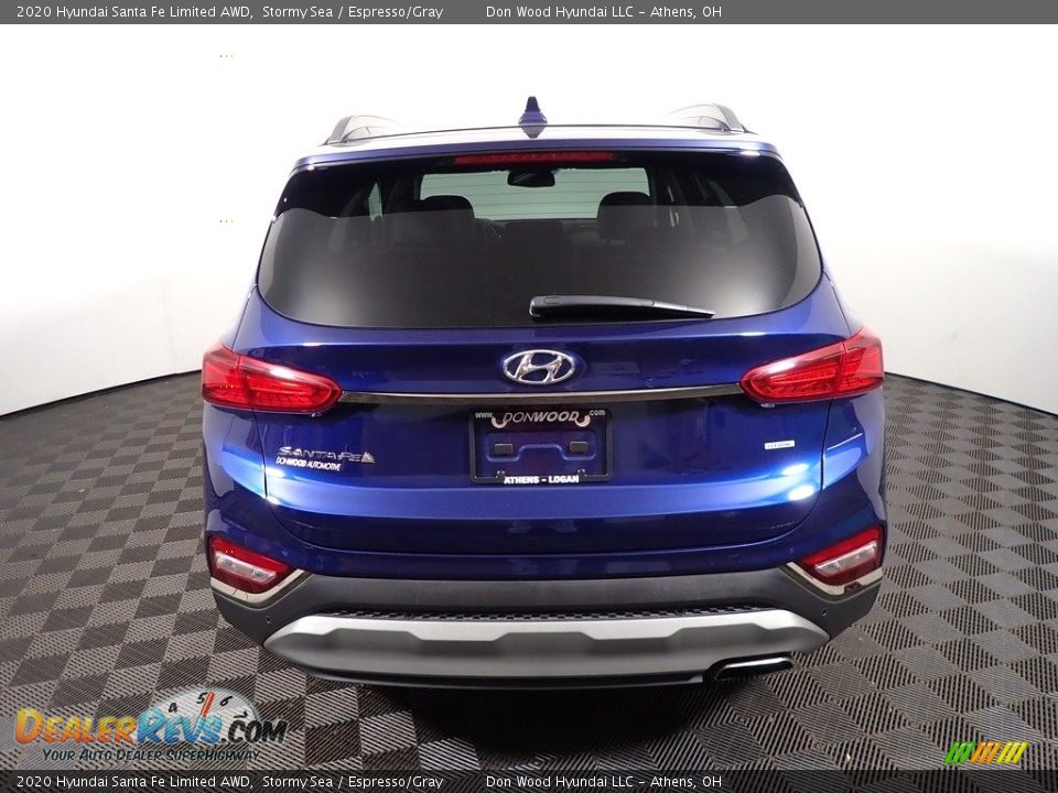 2020 Hyundai Santa Fe Limited AWD Stormy Sea / Espresso/Gray Photo #15