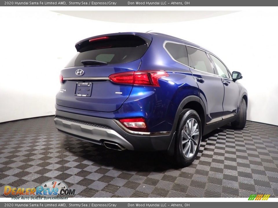 2020 Hyundai Santa Fe Limited AWD Stormy Sea / Espresso/Gray Photo #19